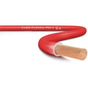 Cabo Flexivel 2,5 mm 750V Vermelho VENDIDO POR METRO Sil
